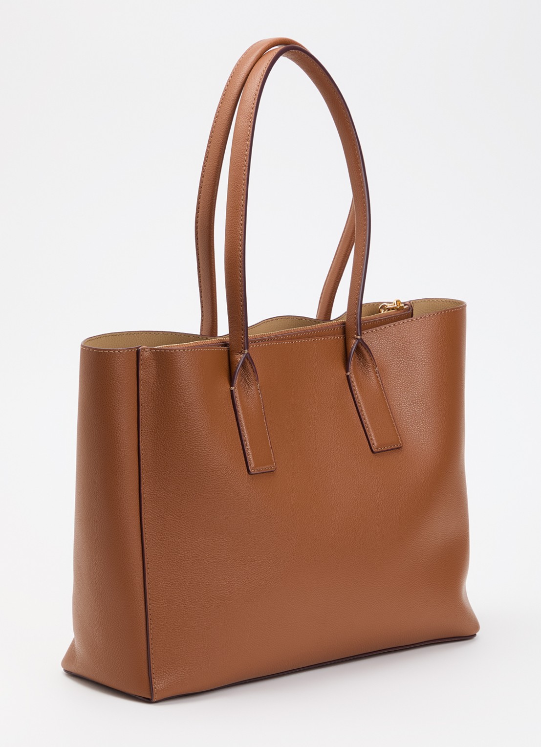 Marc Jacobs Pop J Marc Work shopper van leer met 13 inch laptopvak - achterkant cognac