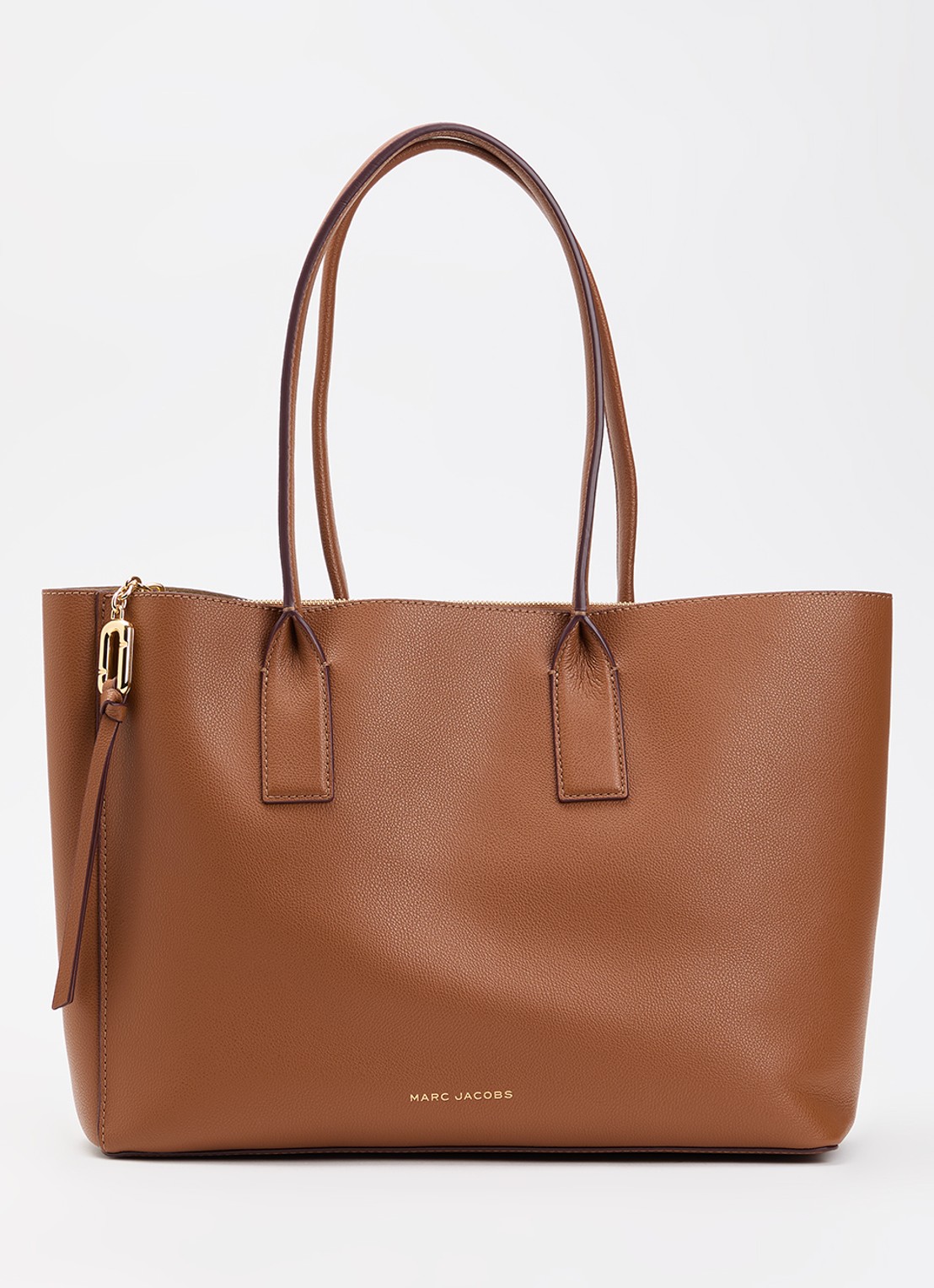Marc Jacobs Pop J Marc Work shopper van leer met 13 inch laptopvak - voorkant 6 cognac