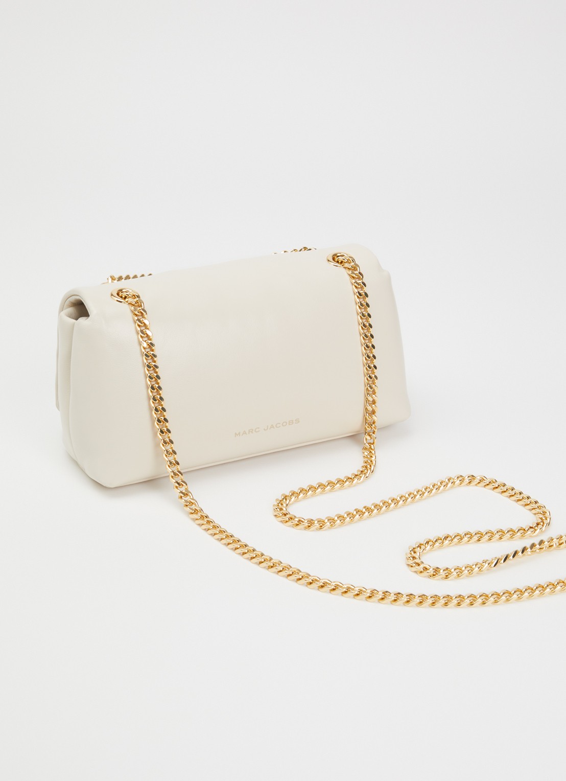 Marc Jacobs Scene Chain Mini schoudertas van lamsleer - achterkant 5 ivoor