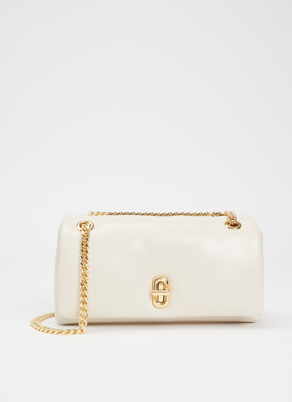 Marc Jacobs Scene Chain Mini schoudertas van lamsleer - voorkant 6 ivoor