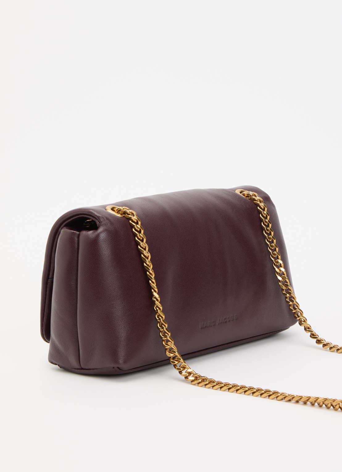Marc Jacobs Scene Chain Mini schoudertas van lamsleer - achterkant 2 aubergine
