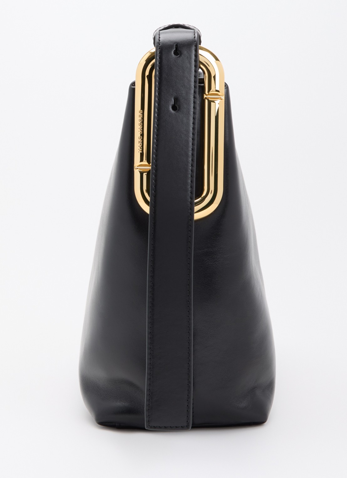 Marc Jacobs Scene Large schoudertas van leer met verstelbare schouderriem - detail 2 zwart
