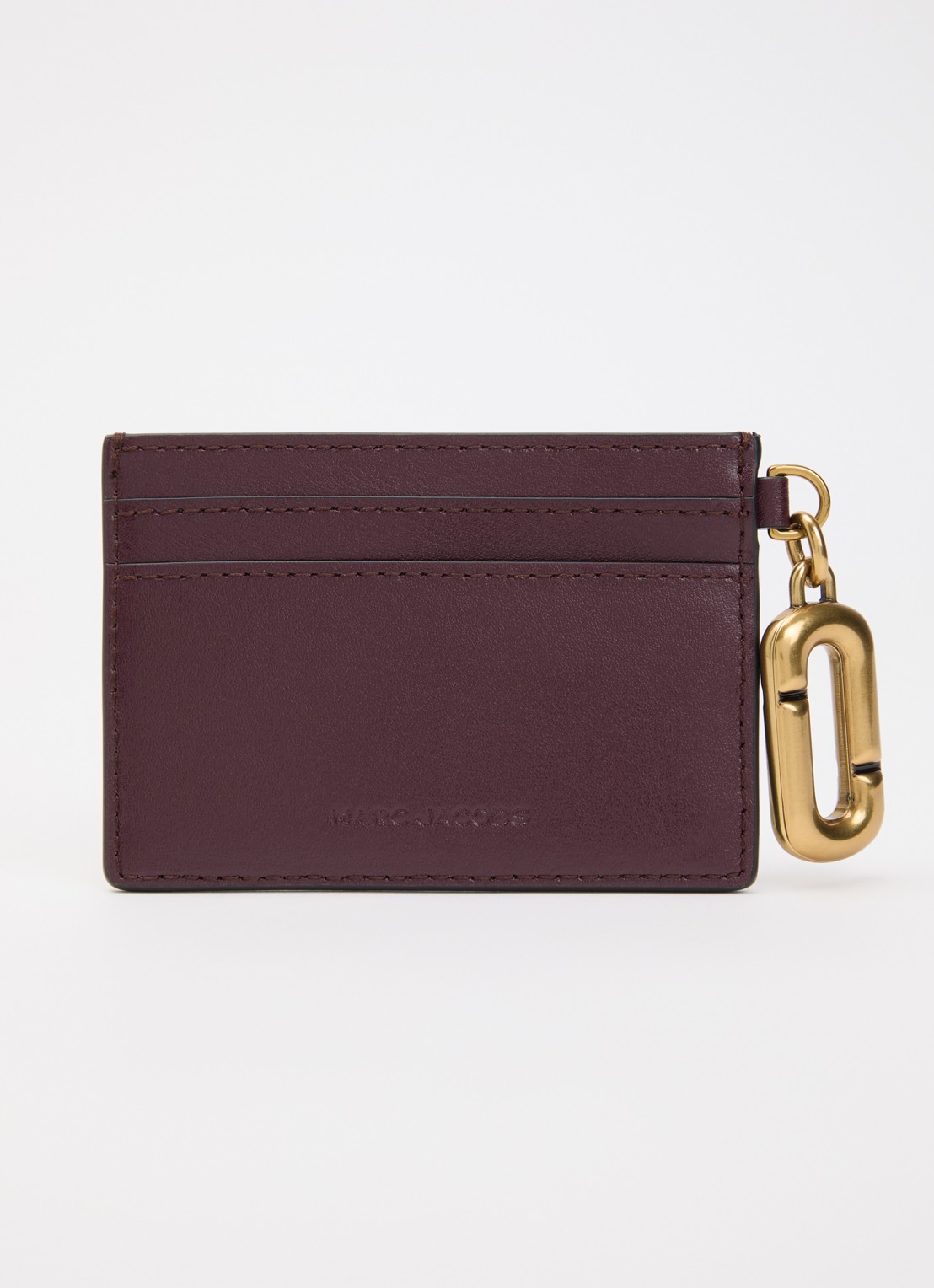 Marc Jacobs Scene pasjeshouder van leer - achterkant bordeauxrood