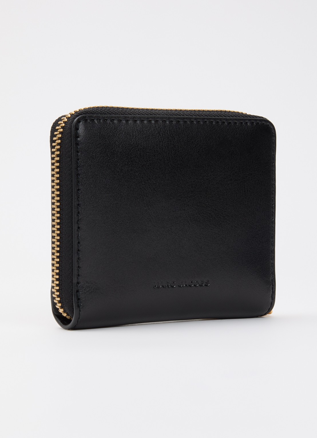Marc Jacobs Scene Slim Compact portemonnee van leer - achterkant zwart