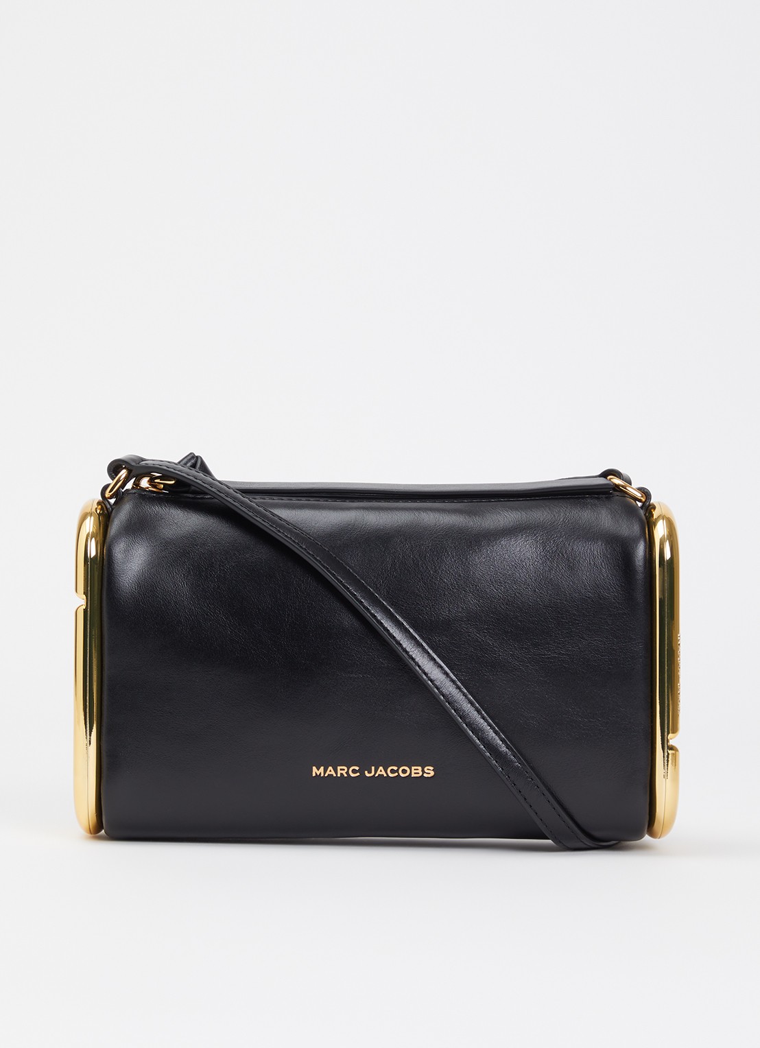 Marc Jacobs Scene Small schoudertas van leer met verstelbare schouderriem - voorkant 2 zwart