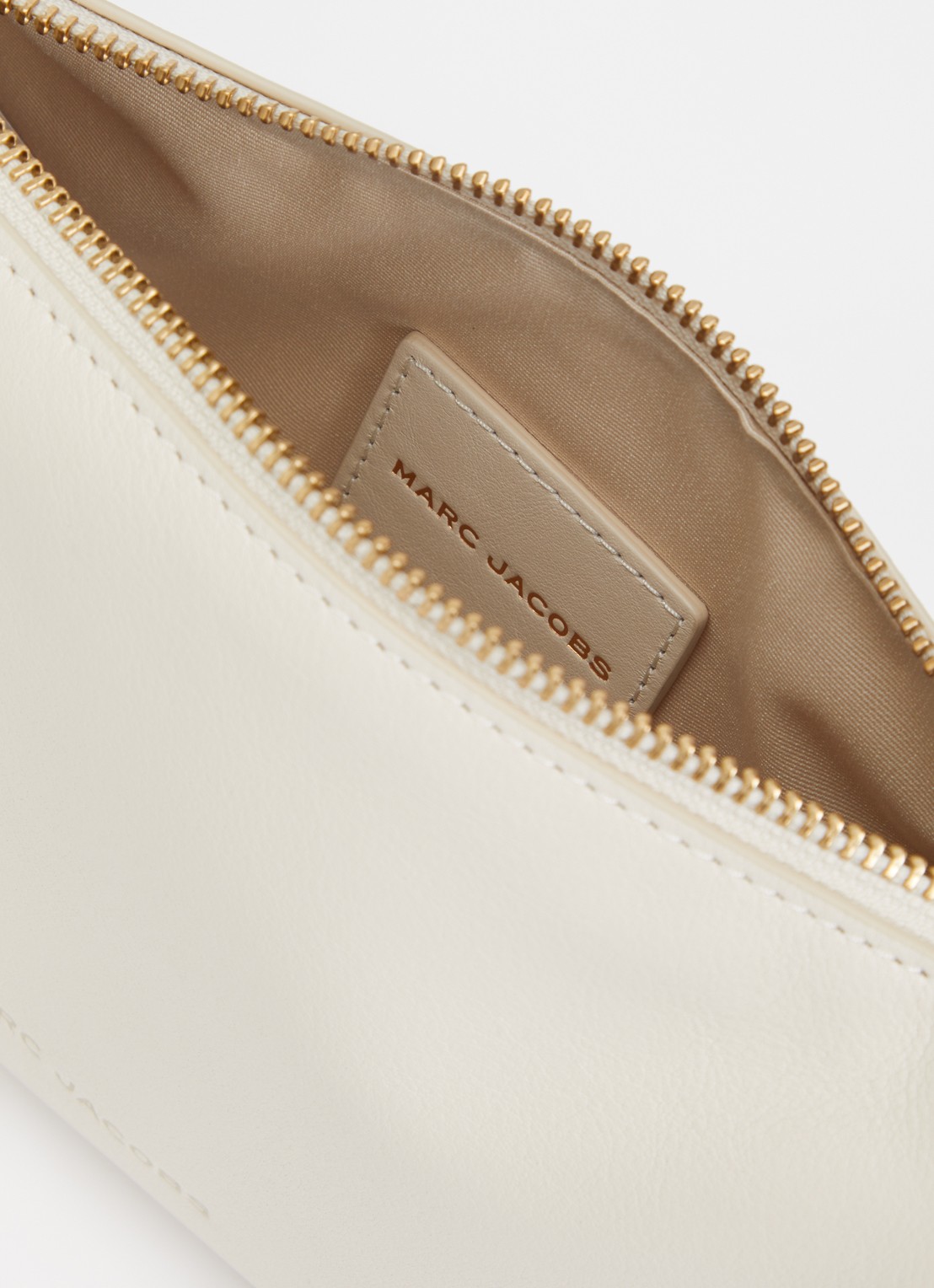 Marc Jacobs Scene Small schoudertas van leer met verstelbare schouderriem - detail 3 creme