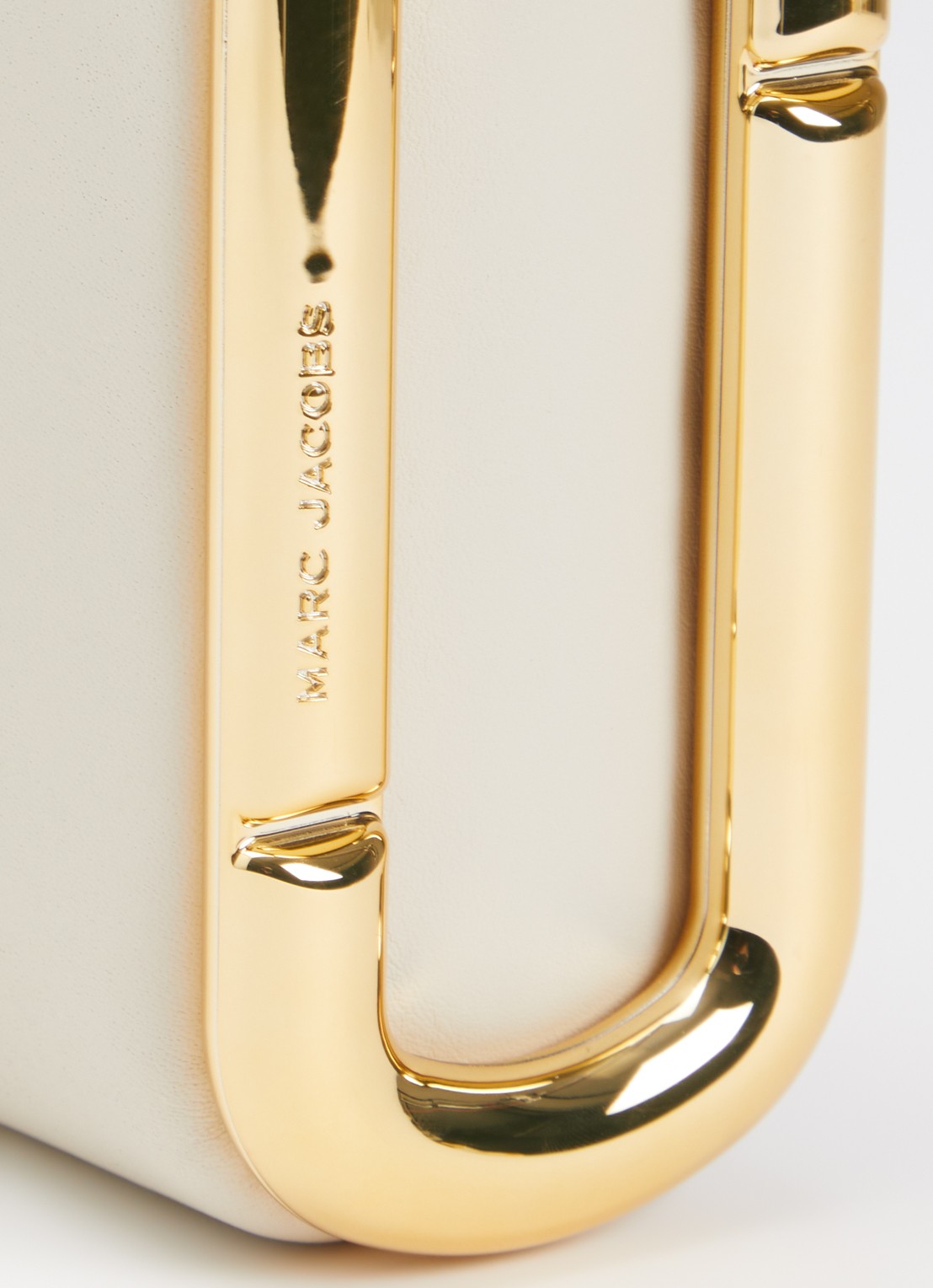 Marc Jacobs Scene Small schoudertas van leer met verstelbare schouderriem - detail 6 creme