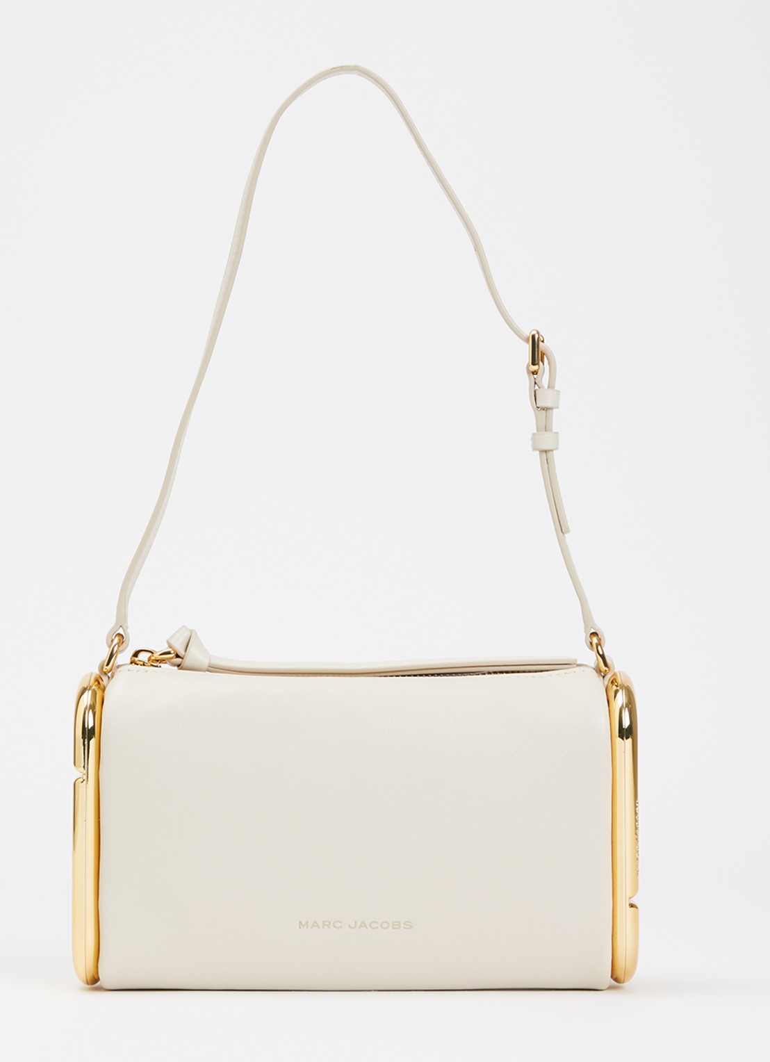 Marc Jacobs Scene Small schoudertas van leer met verstelbare schouderriem - voorkant creme