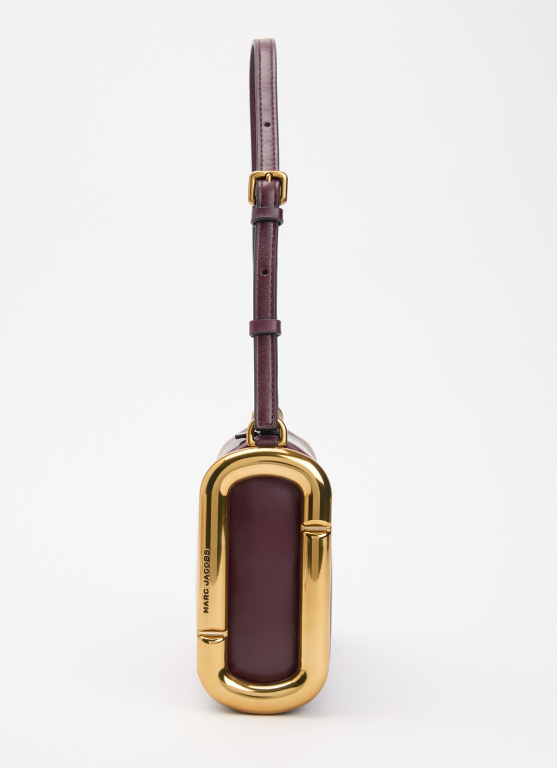 Marc Jacobs Scene Small schoudertas van leer met verstelbare schouderriem - detail 3 aubergine