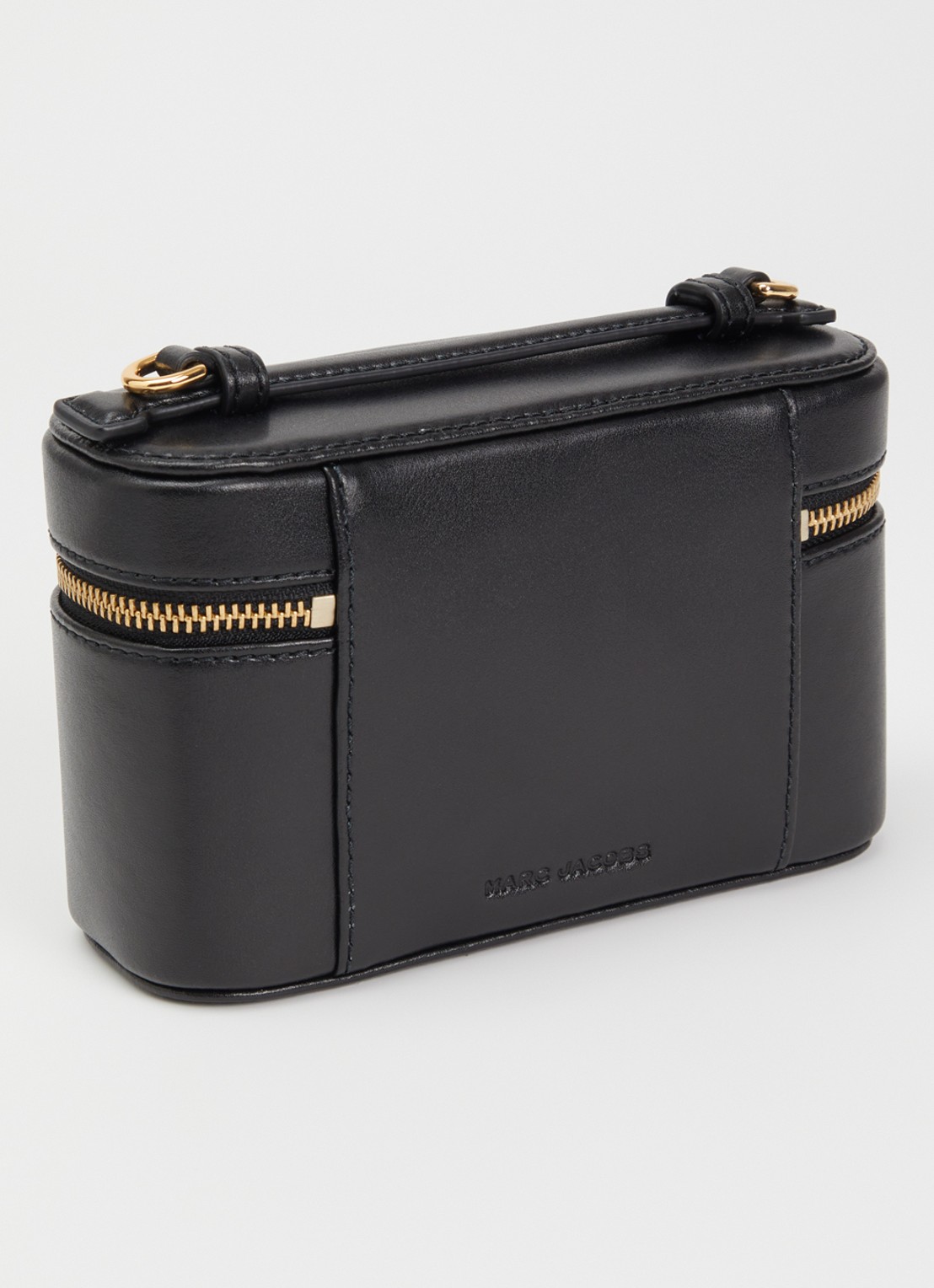 Marc Jacobs Scene Vanity handtas van leer met afneembare schouderriem - achterkant zwart