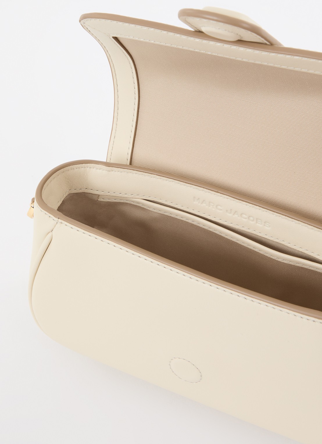 Marc Jacobs Small schoudertas van leer met afneembare schouderriem - detail 5 wit