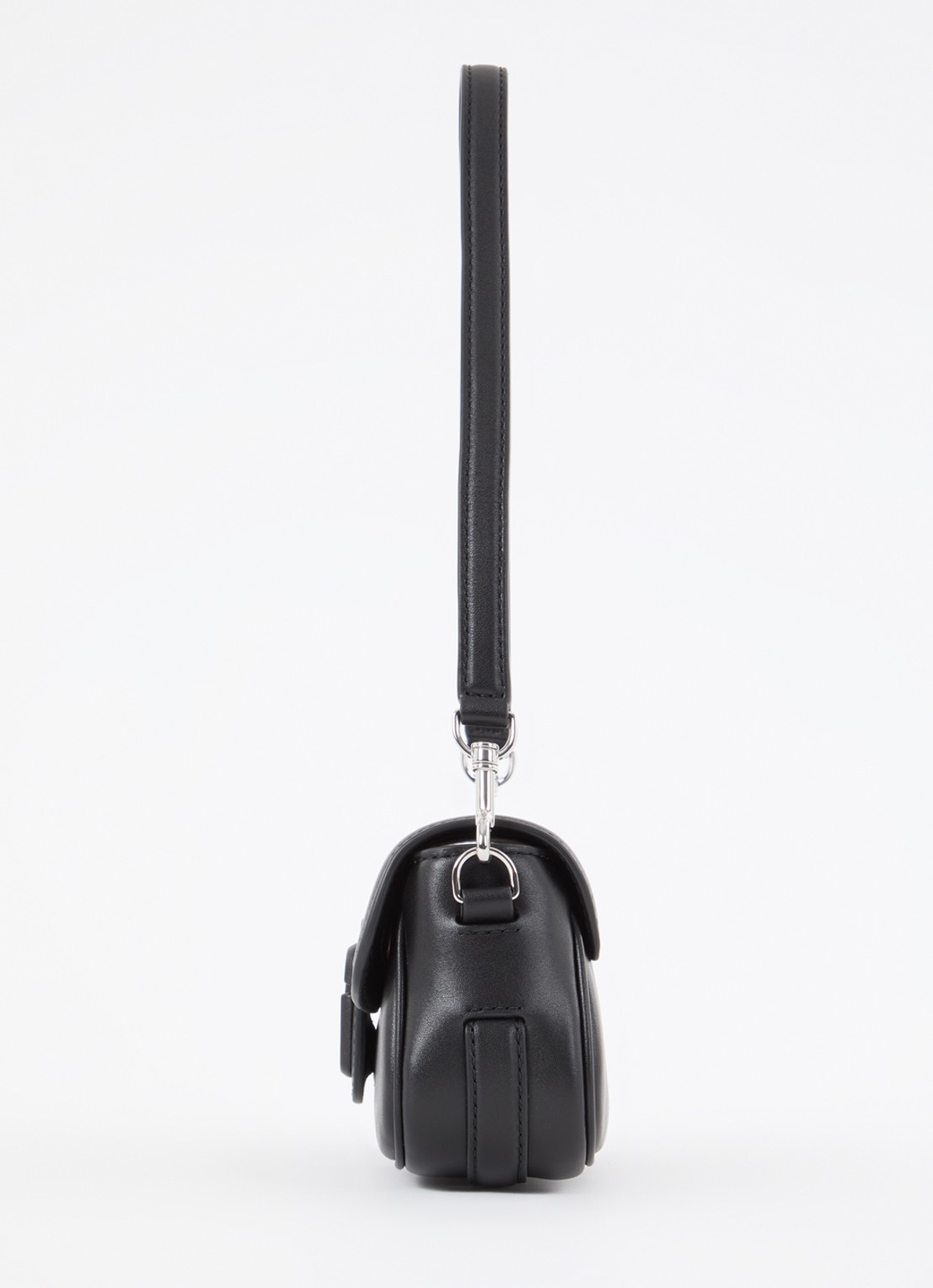 Marc Jacobs Small schoudertas van leer met afneembare schouderriem - detail 3 zwart