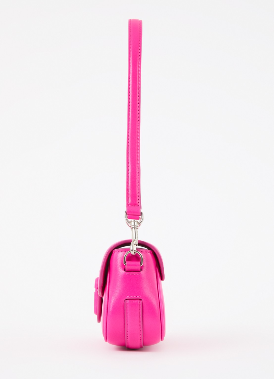 Marc Jacobs Small schoudertas van leer met afneembare schouderriem - detail 6 fuchsia
