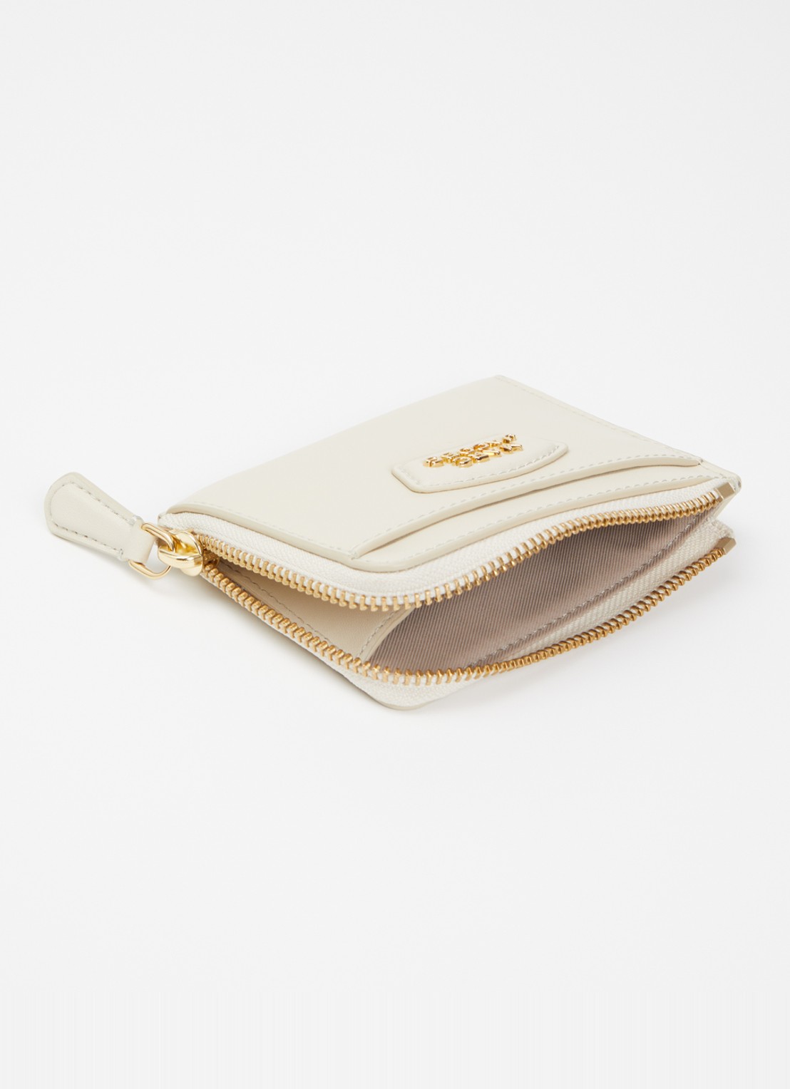 Marc Jacobs The Accordion pasjeshouder van leer - voorkant 2 beige