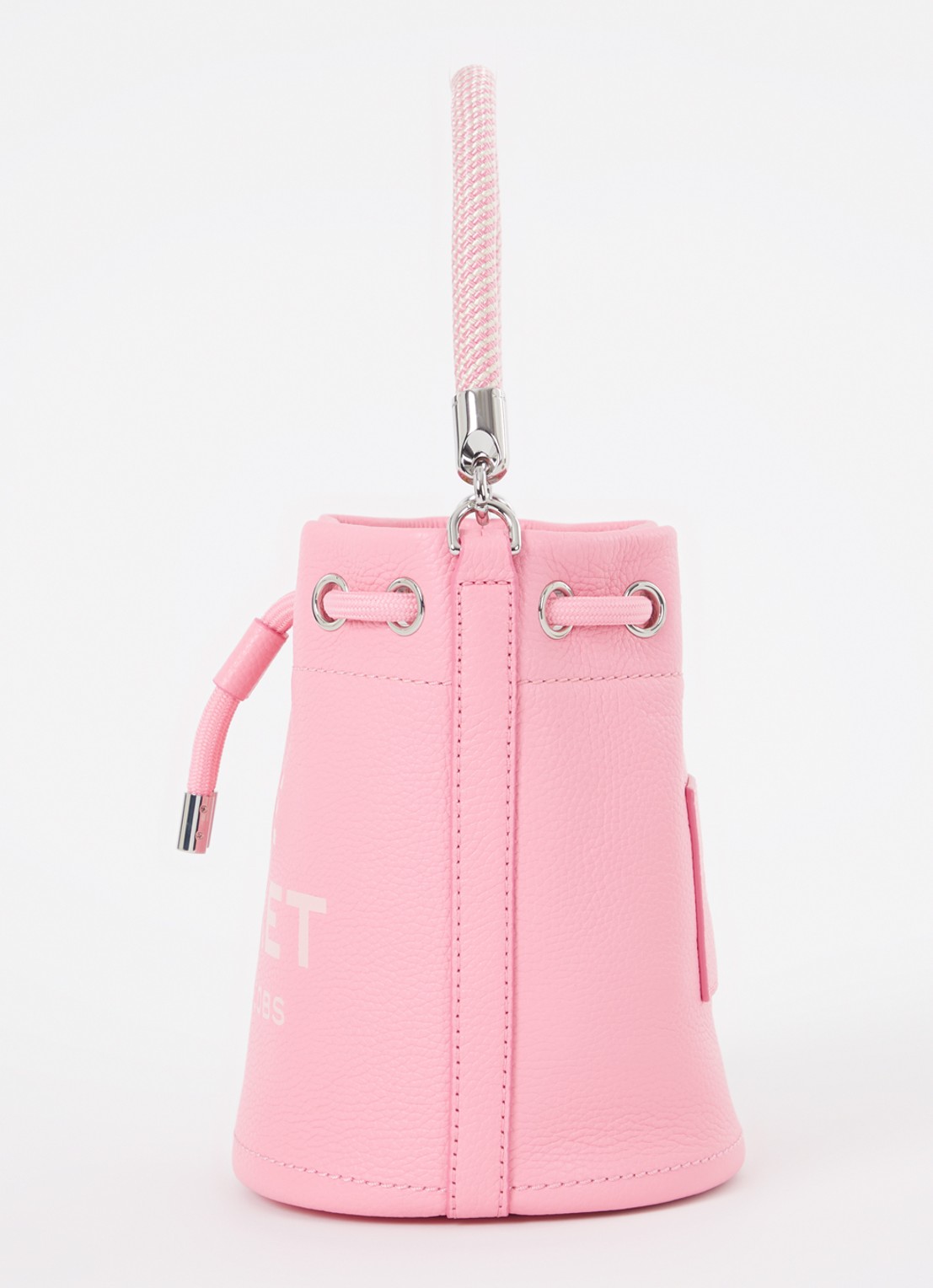 Marc Jacobs The Bucket handtas van leer - detail 6 roze