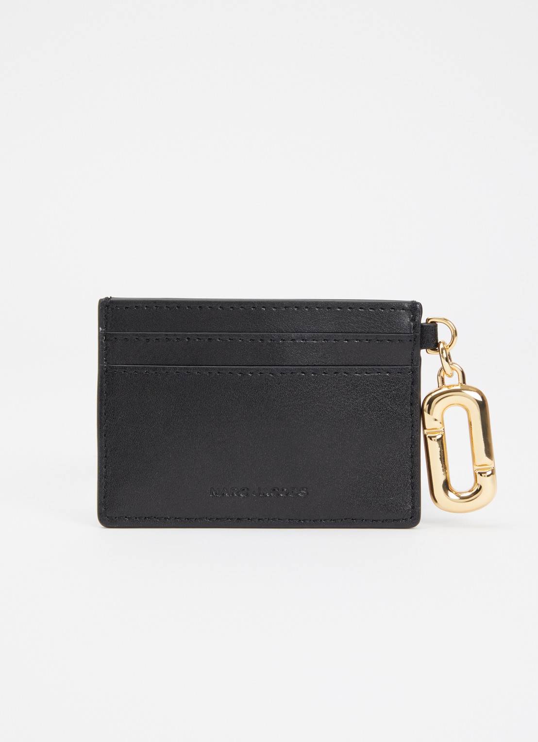 Marc Jacobs The Card Case pasjeshouder van leer - achterkant zwart