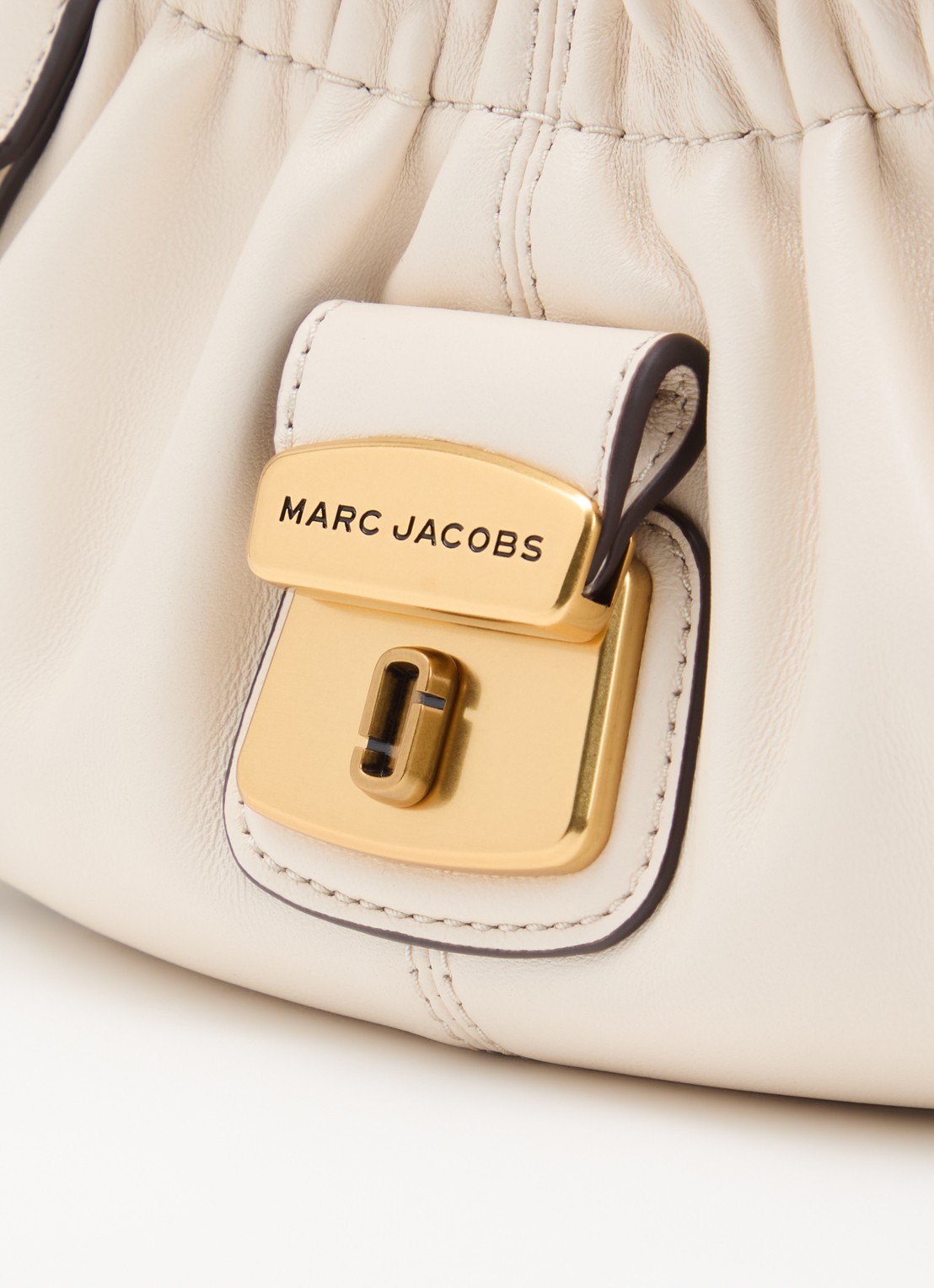 Marc Jacobs The Cristina Small Satchel handtas van leer - detail 4 ivoor