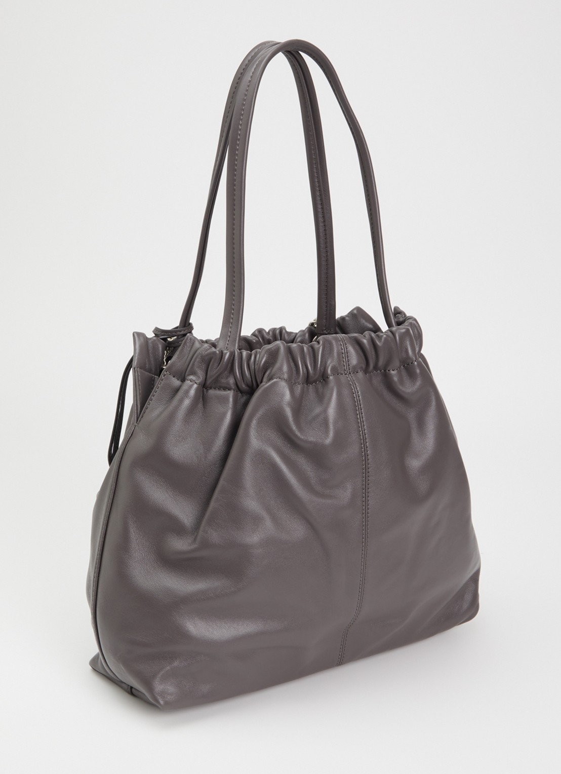 Marc Jacobs The Cristina Tote schoudertas van lamsleer - achterkant 2 donkergrijs