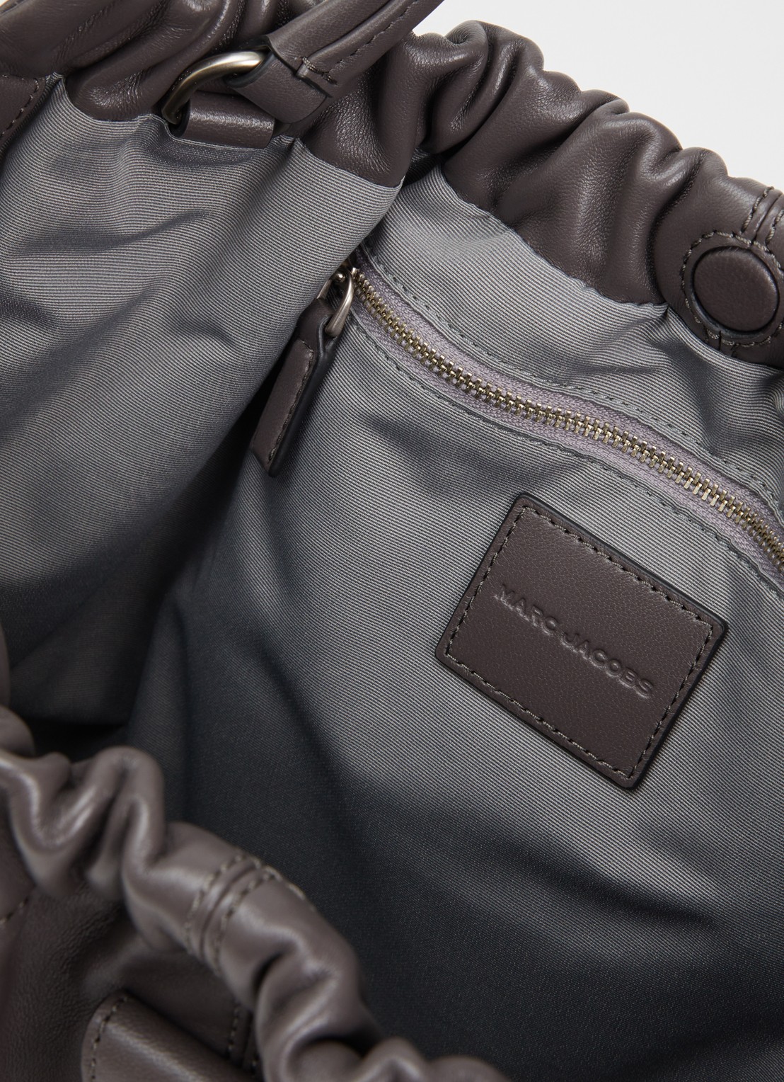 Marc Jacobs The Cristina Tote schoudertas van lamsleer - detail 3 donkergrijs