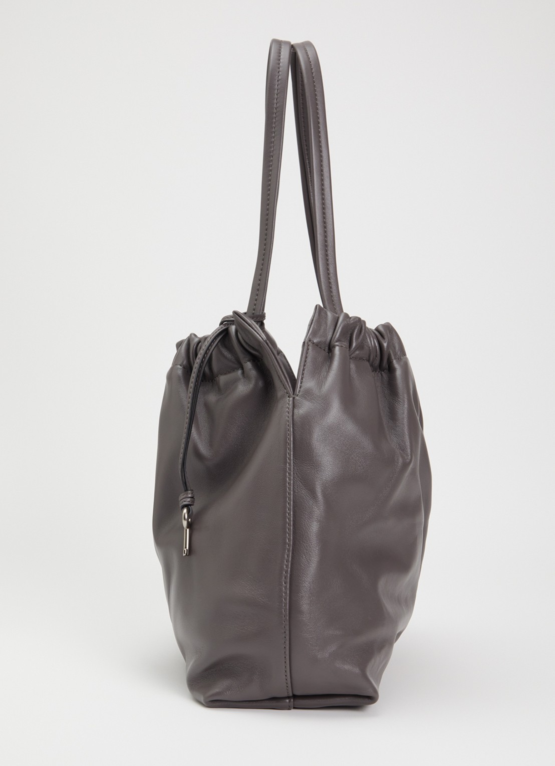 Marc Jacobs The Cristina Tote schoudertas van lamsleer - detail 4 donkergrijs