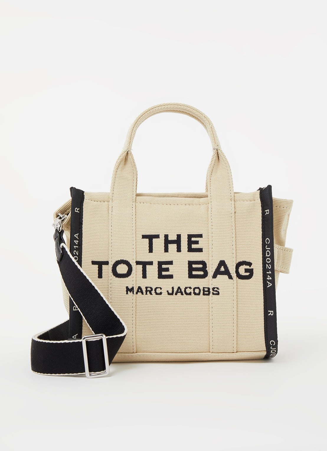 Marc Jacobs The Crossbody Tote handtas met logo - voorkant 2 creme