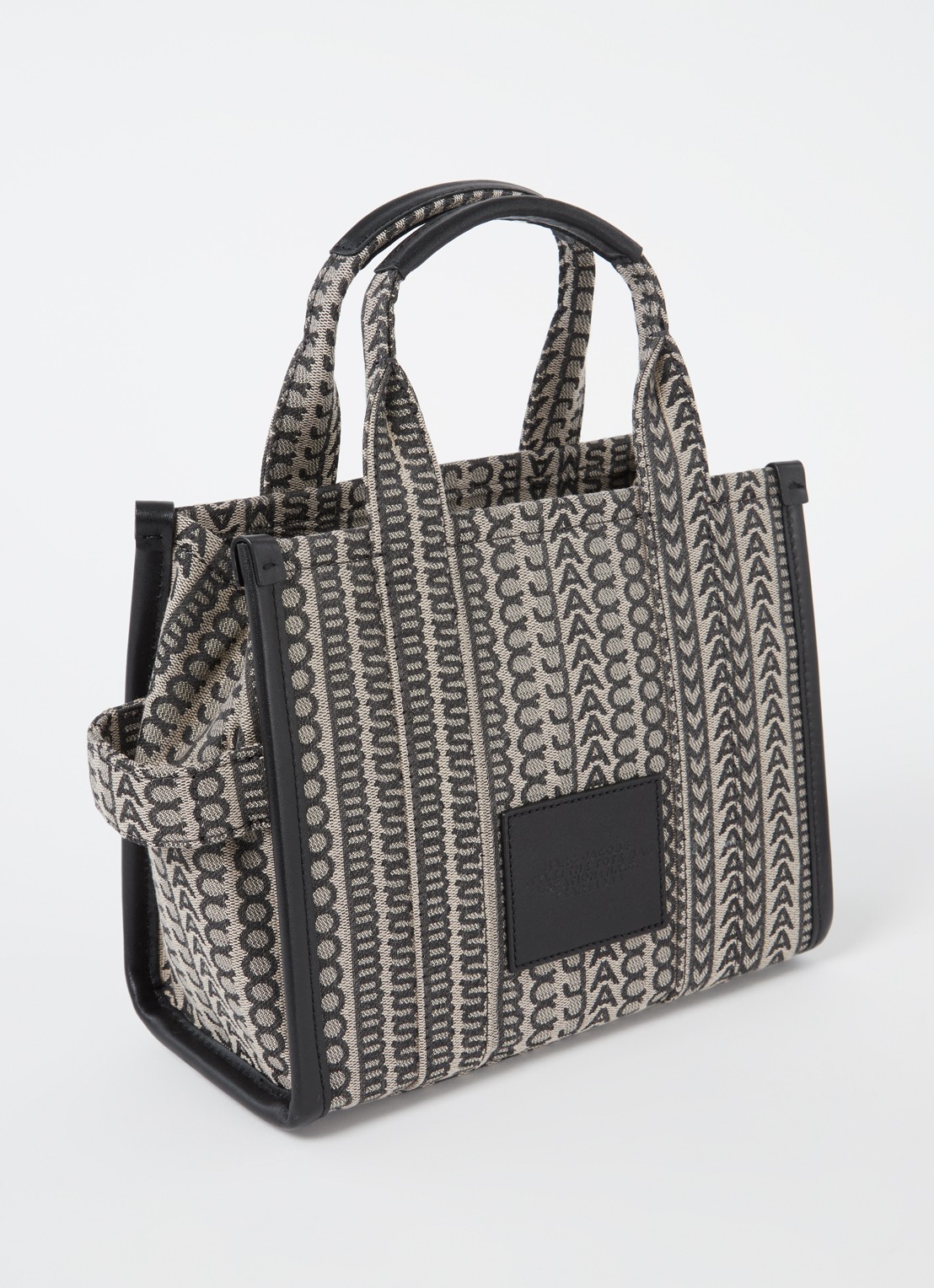 Marc Jacobs The Crossbody Tote handtas met logo - achterkant donkerbeige