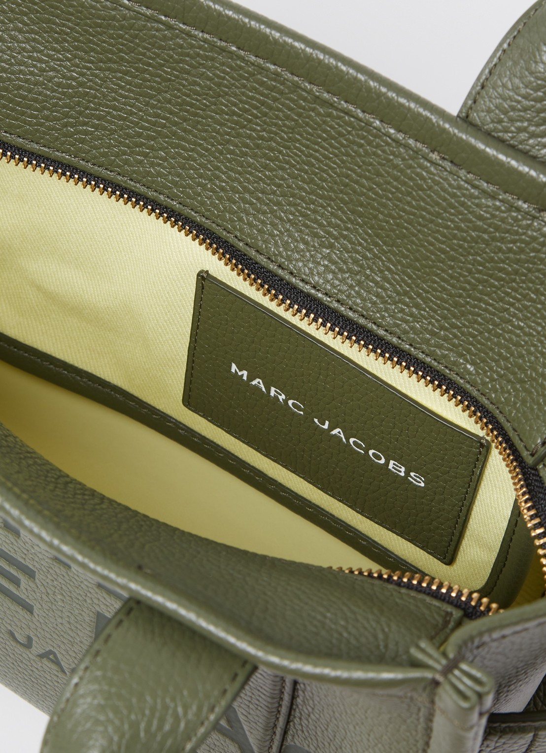 Marc Jacobs The Crossbody Tote handtas met logo - detail 3 bronsgroen
