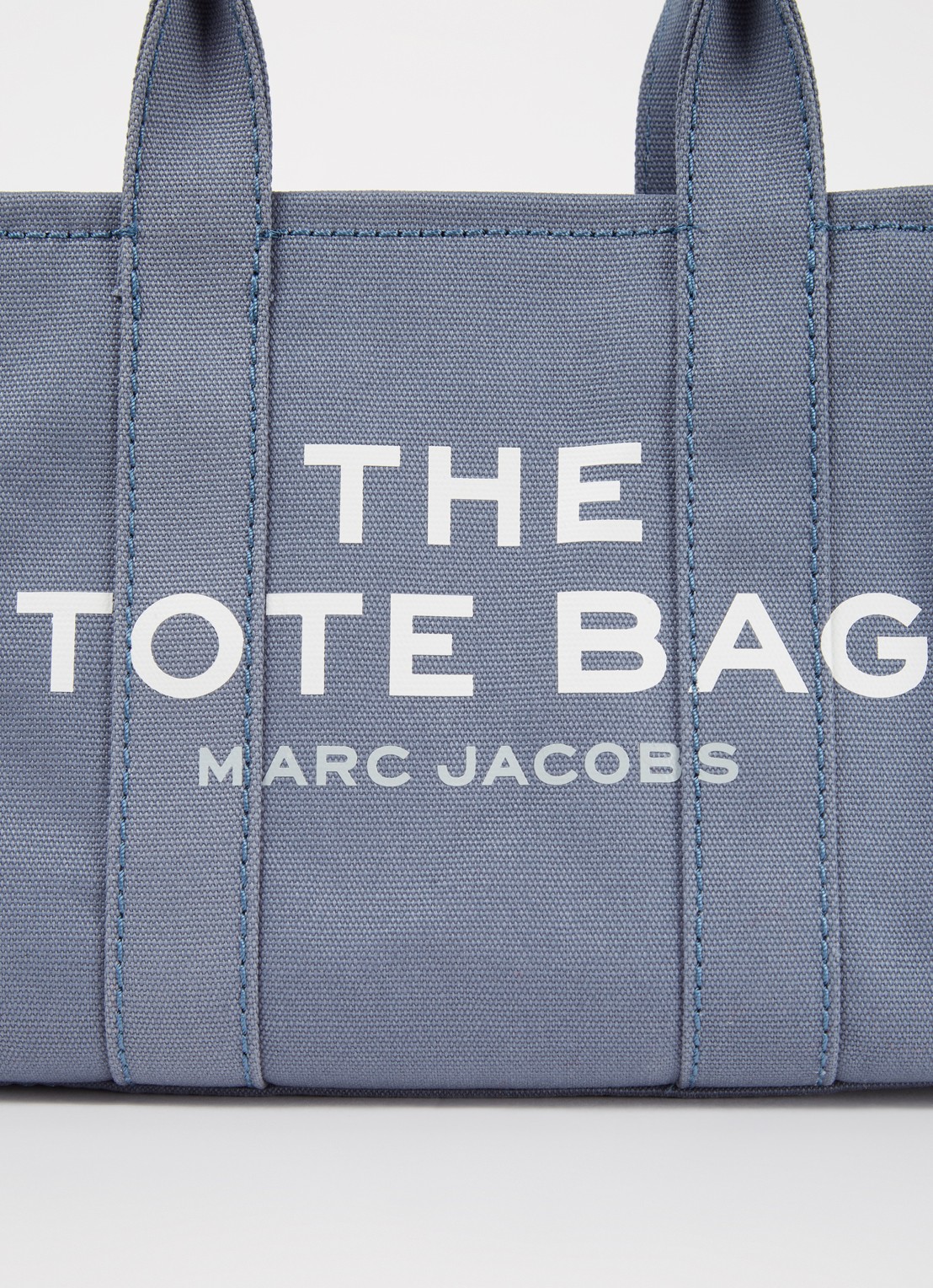 Marc Jacobs The Crossbody Tote handtas met logo - detail 3 staalblauw