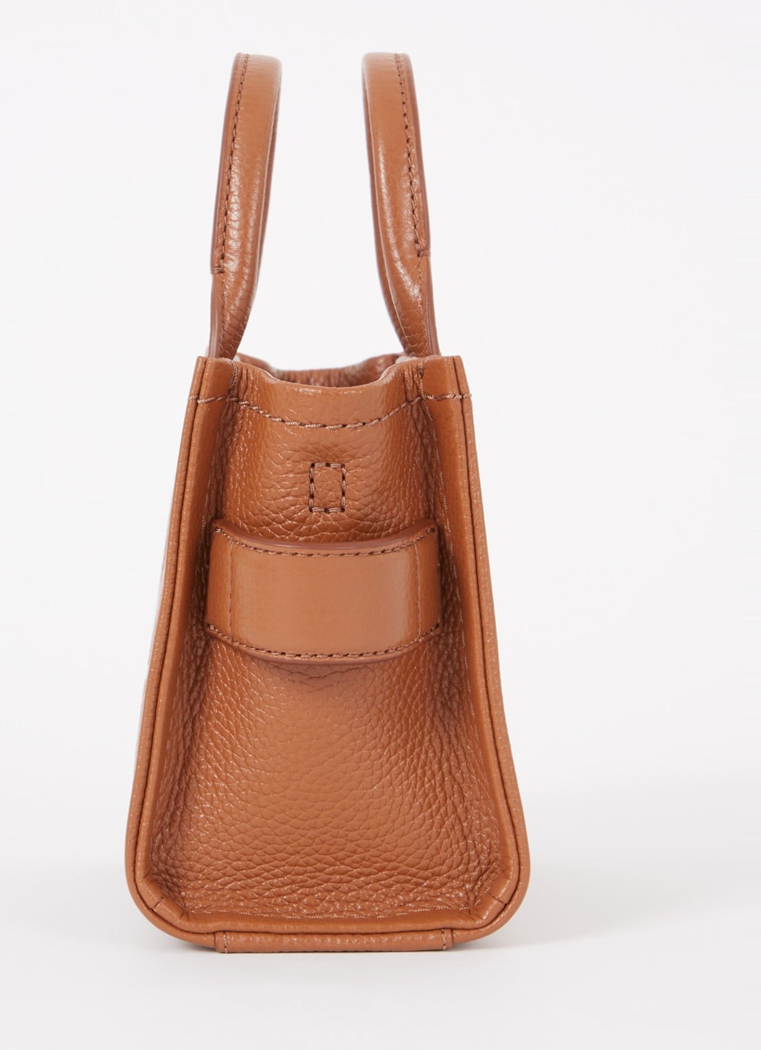 Marc Jacobs The Crossbody Tote handtas van leer met logo - detail 6 cognac