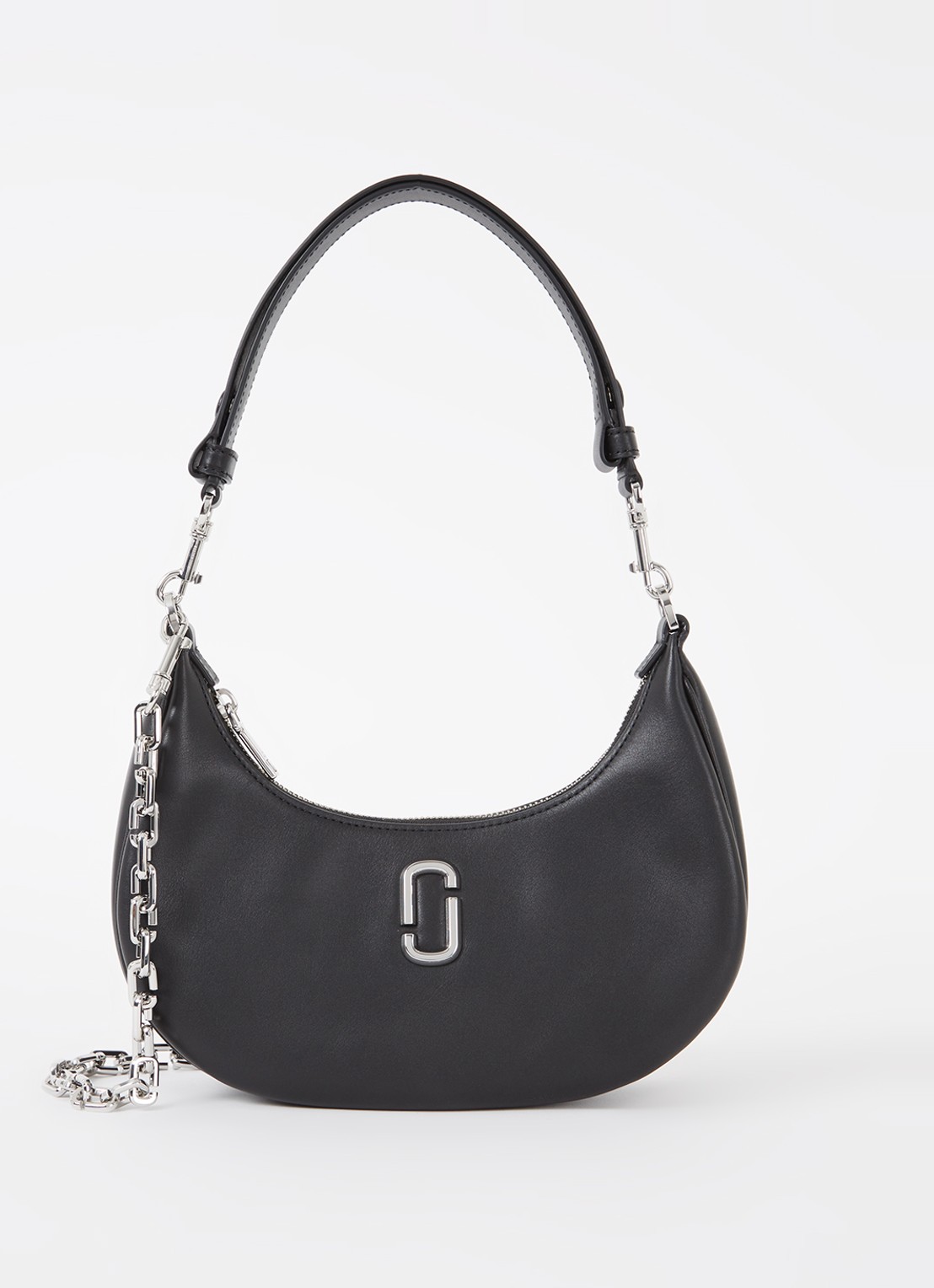 Marc Jacobs The Curve schoudertas van leer - voorkant zwart