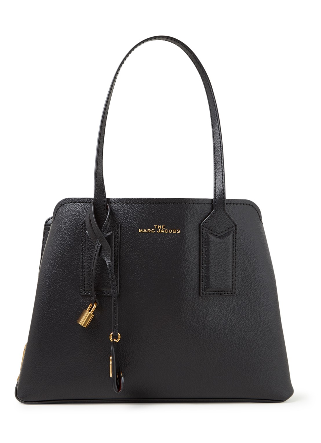 Marc Jacobs The Editor schoudertas van leer - voorkant zwart