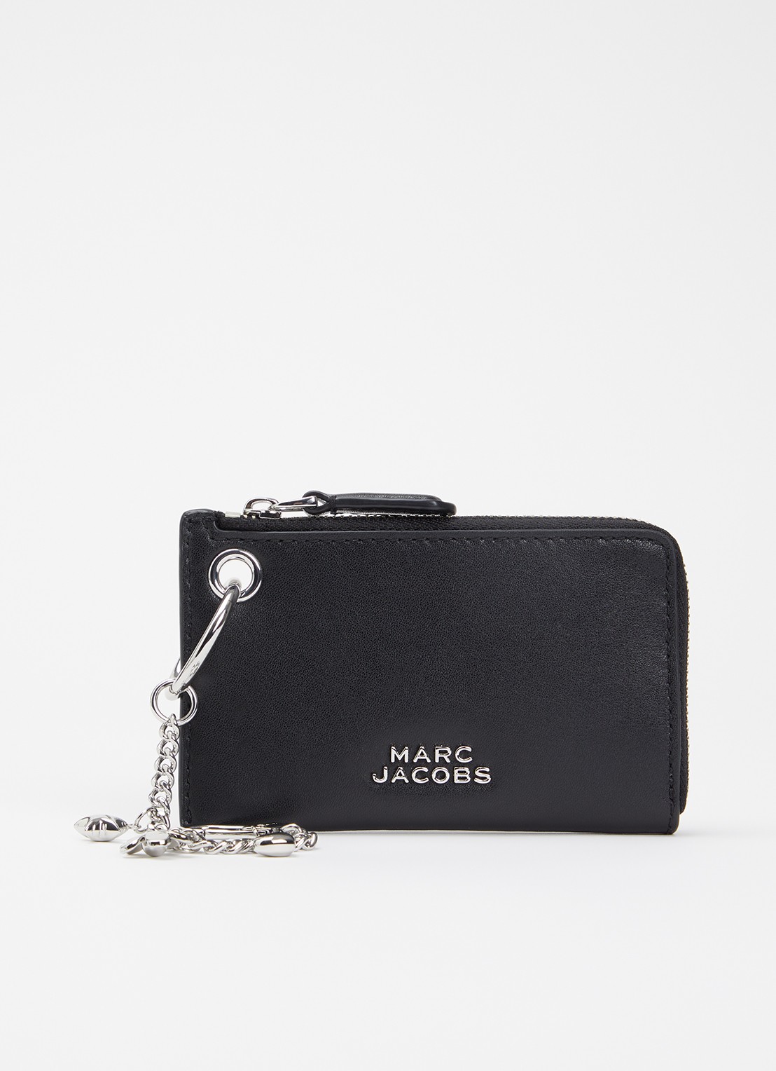 Marc Jacobs The Everyday Charm sleuteletui van leer - voorkant zwart