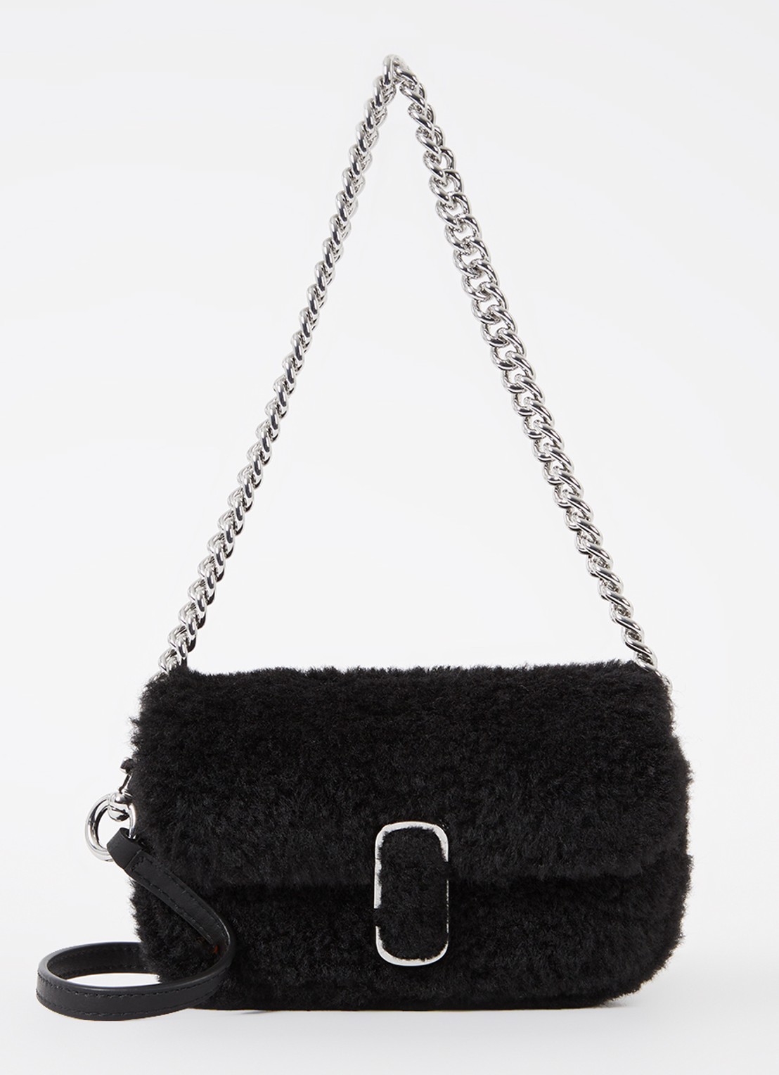 Marc Jacobs The J Marc schoudertas van teddy - voorkant 5 zwart