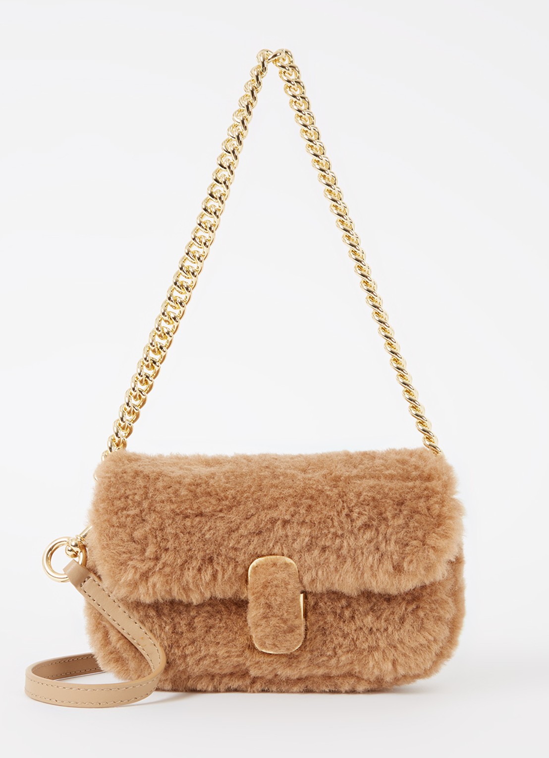 Marc Jacobs The J Marc schoudertas van teddy - voorkant camel