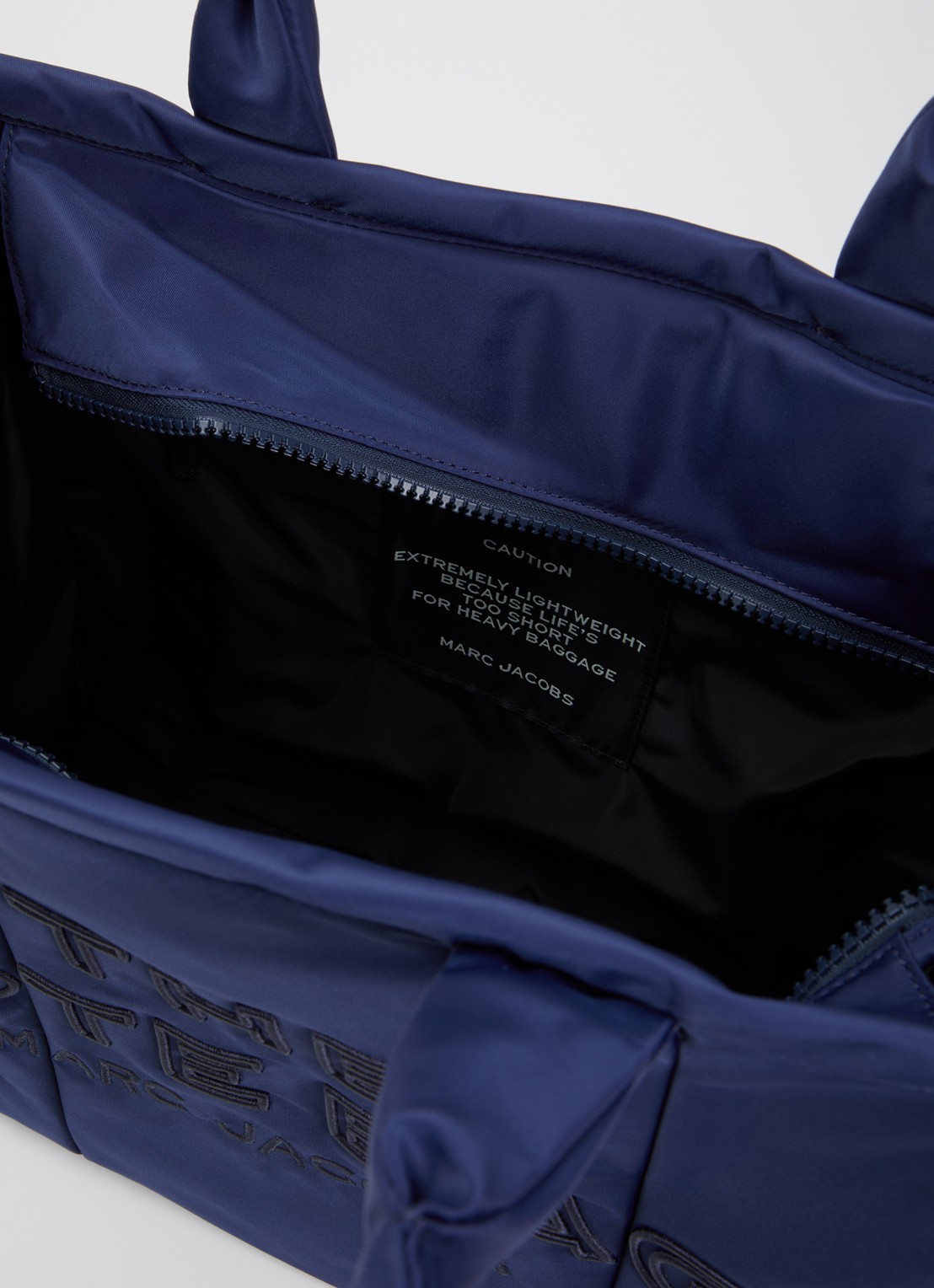Marc Jacobs The Large Tote schoudertas met logo - detail 3 royalblauw