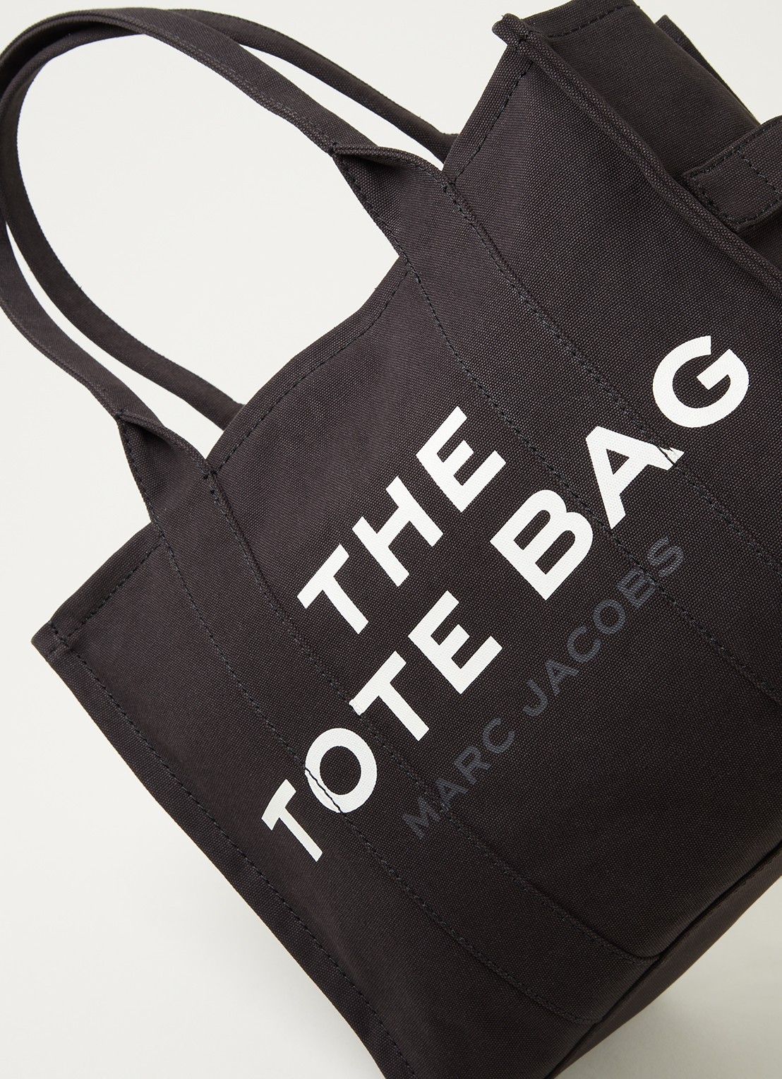 Marc Jacobs The Large Tote schoudertas van canvas - detail 4 zwart