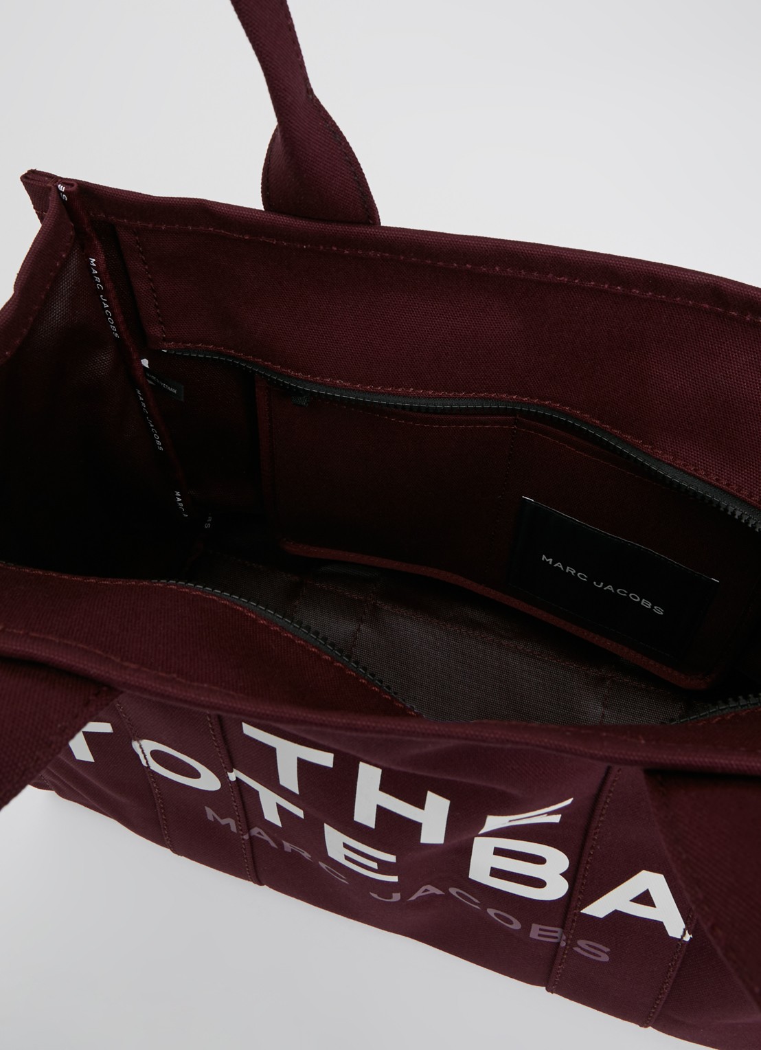 Marc Jacobs The Large Tote schoudertas van canvas - detail 2 beige