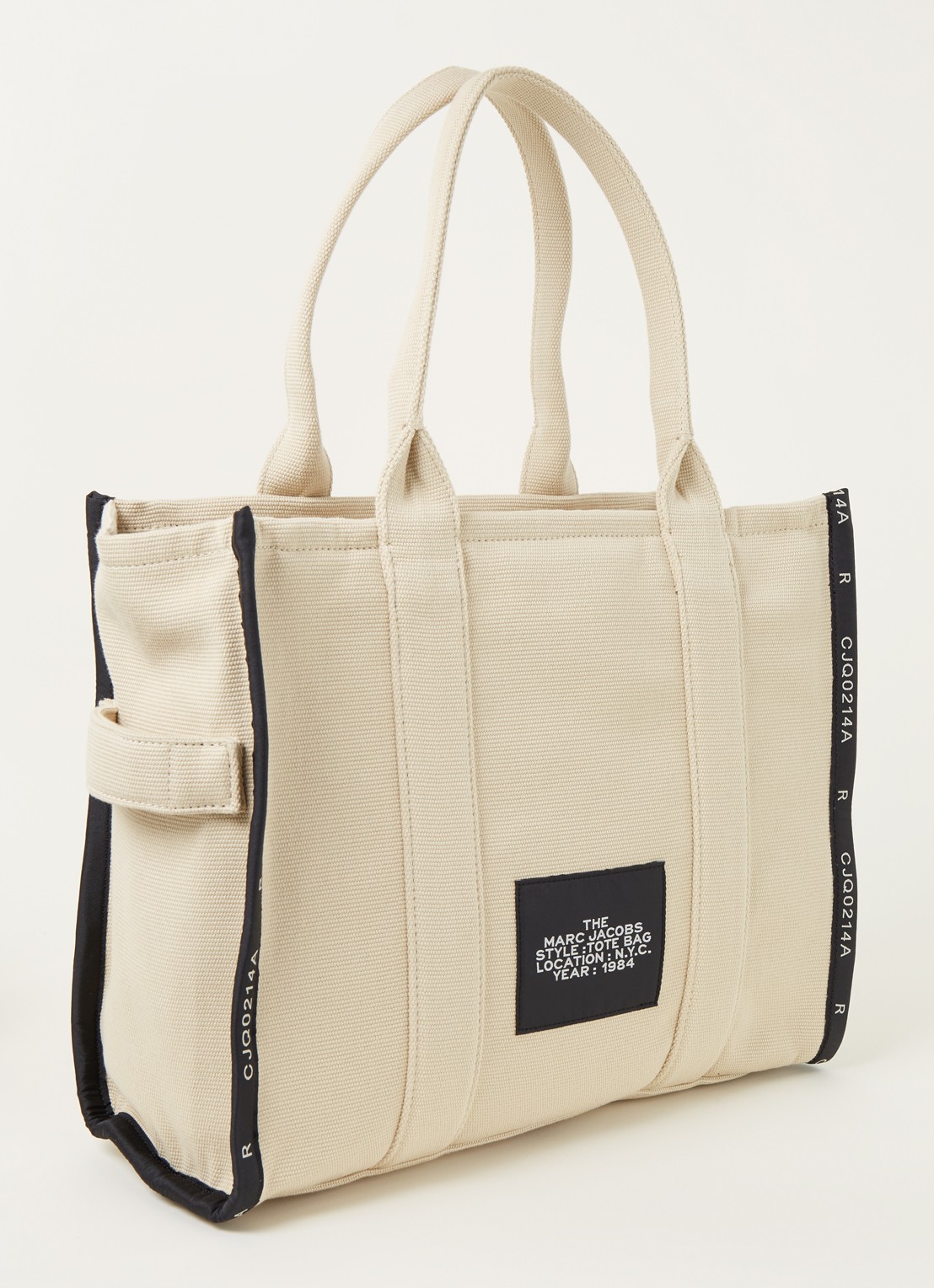 Marc Jacobs The Large Tote shopper met print - achterkant 5 zand