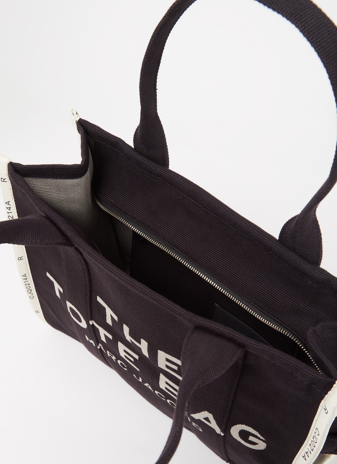 Marc Jacobs The Large Tote shopper van canvas met logoprint - detail 3 zwart