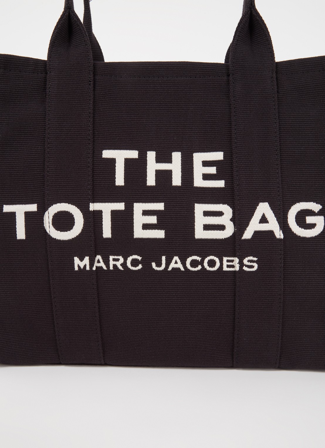 Marc Jacobs The Large Tote shopper van canvas met logoprint - detail 5 zwart