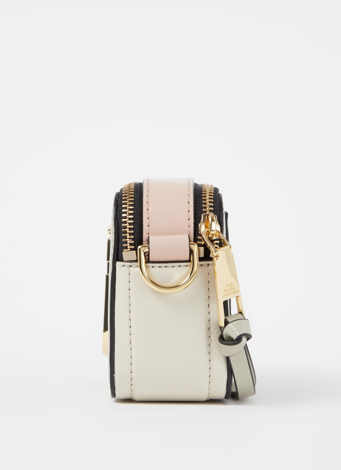 Marc Jacobs The Logo Strap Snapshot cameratas van leer - detail 3 ivoor