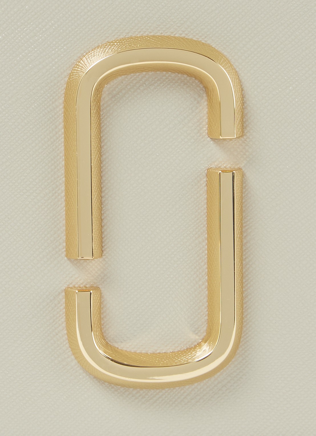 Marc Jacobs The Logo Strap Snapshot cameratas van leer - detail 4 ivoor