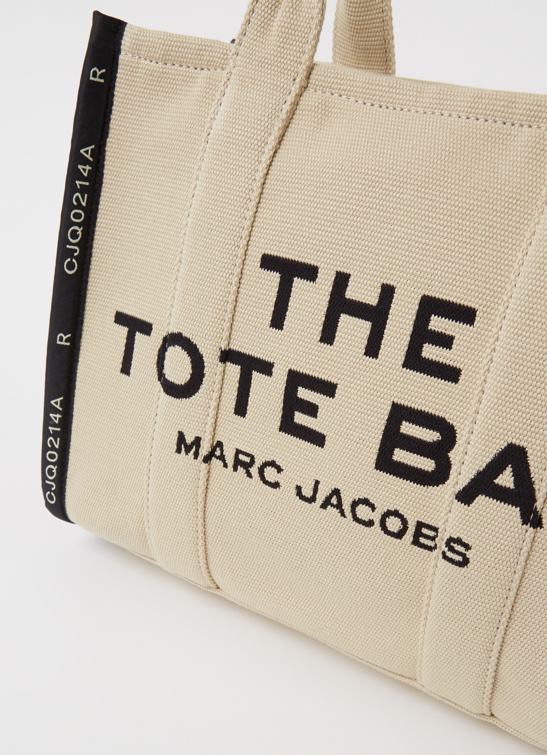 Marc Jacobs The Medium Tote handtas van canvas - detail 3 creme