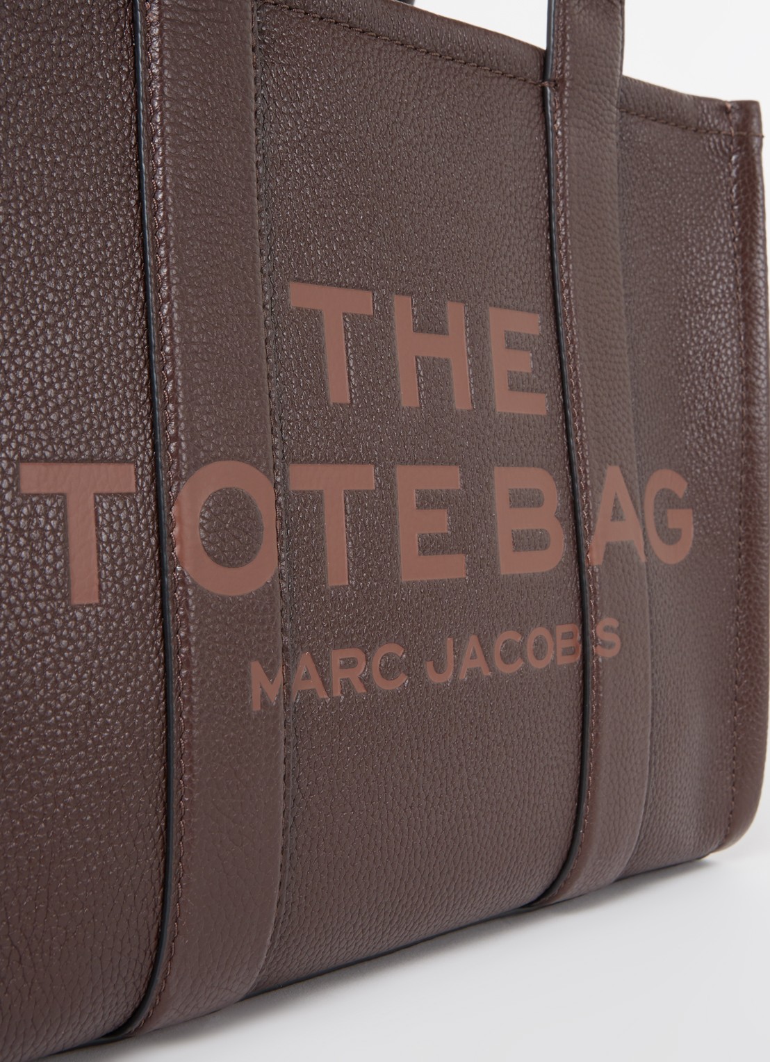 Marc Jacobs The Medium Tote handtas van leer met logo - detail 7 bruin
