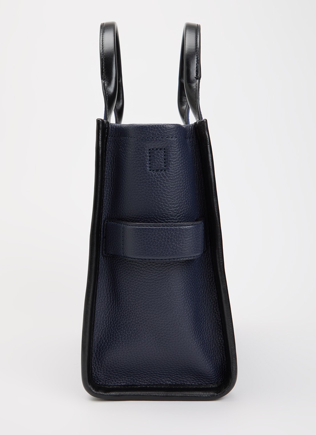 Marc Jacobs The Medium Tote handtas van suède met afneembare schouderriem - detail 2 donkerblauw