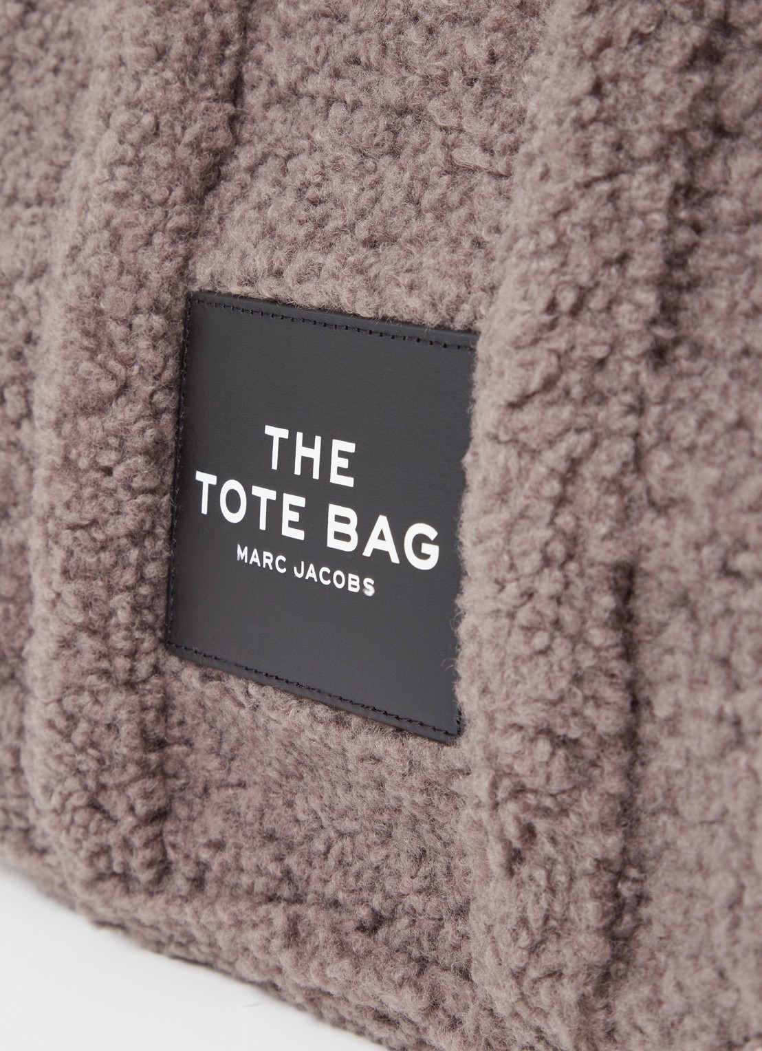 Marc Jacobs The Medium Tote handtas van teddy met logo - detail 6 taupe