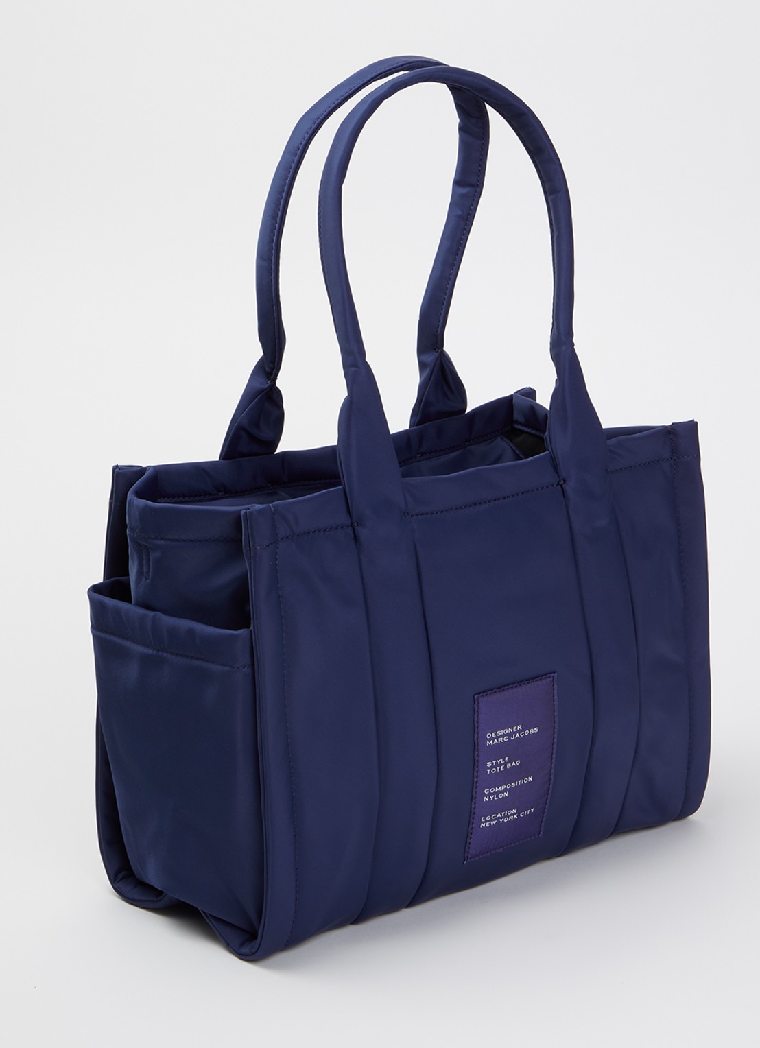 Marc Jacobs The Medium Tote schoudertas met logo - achterkant 6 royalblauw