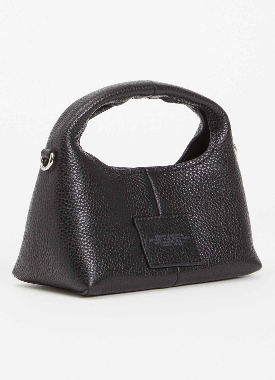 Marc Jacobs The Micro Sack handtas van leer met uitneembaar etui - achterkant zwart