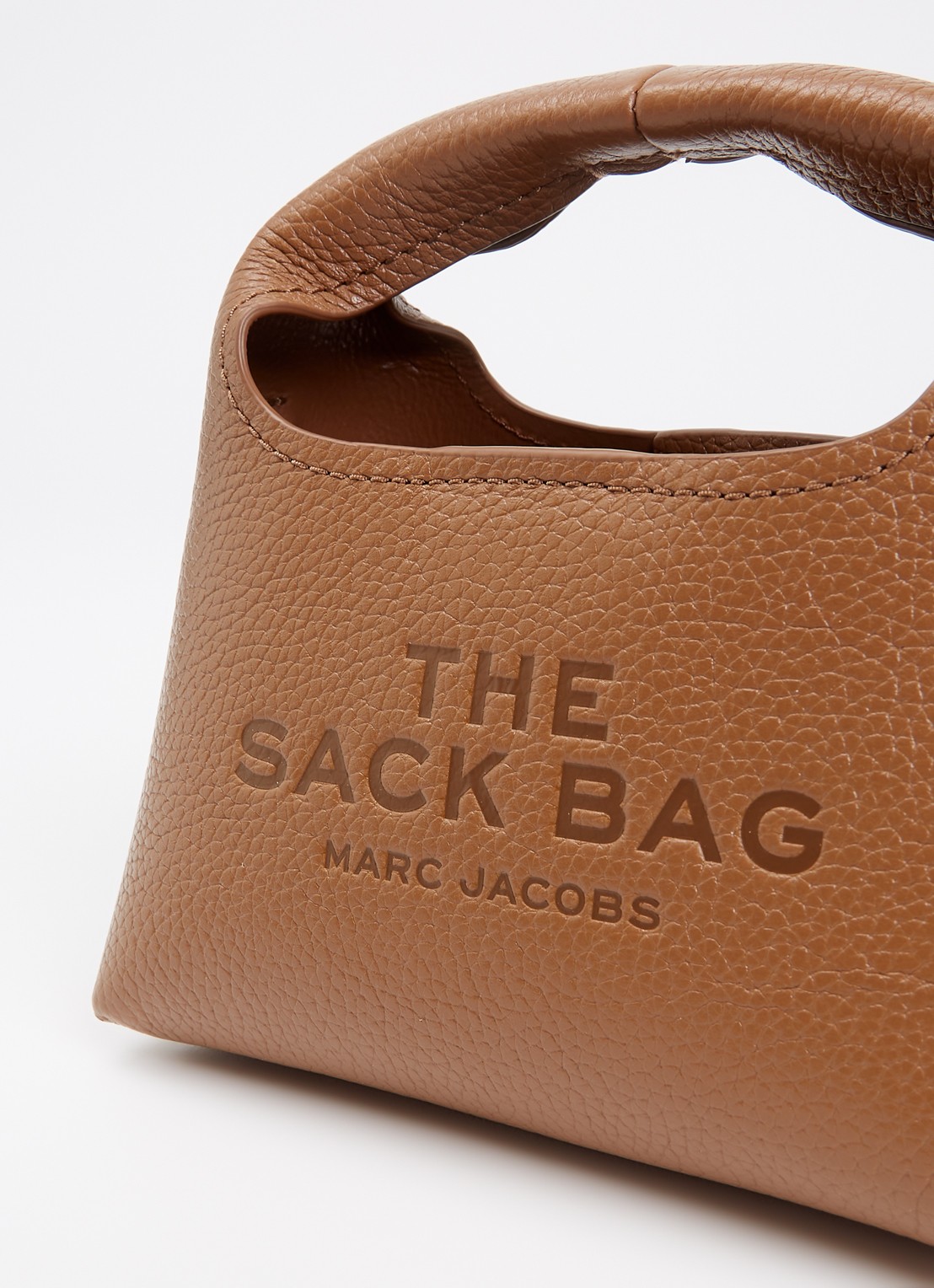 Marc Jacobs The Micro Sack handtas van leer met uitneembaar etui - detail 7 hazelnootbruin