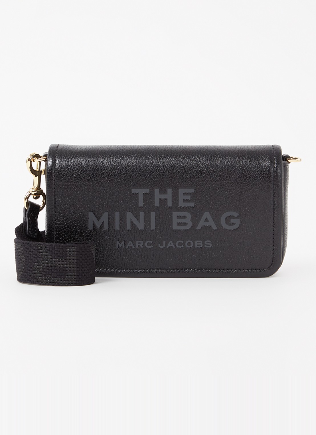 Marc Jacobs The Mini crossbodytas met logo  - voorkant 5 zwart
